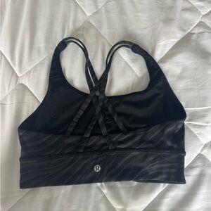lululemon Black Sports Bra energy long line